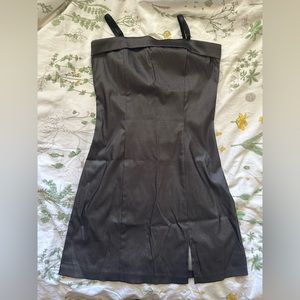black mini dress